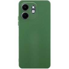 Чохол-силікон GETMAN Liquid Silk Full Camera Motorola Moto G86 5G, Темно-Зелений