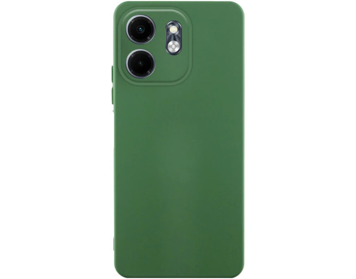 Чохол-силікон GETMAN Liquid Silk Full Camera Motorola Moto G86 5G, Темно-Зелений