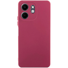 Чохол-силікон GETMAN Liquid Silk Full Camera Motorola Moto G86 5G, марсала