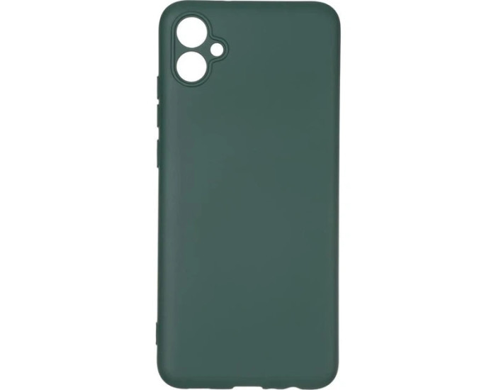 Чехол-силикон Getman Liquid Silk Full Camera Samsung Galaxy A05, темно-зеленый