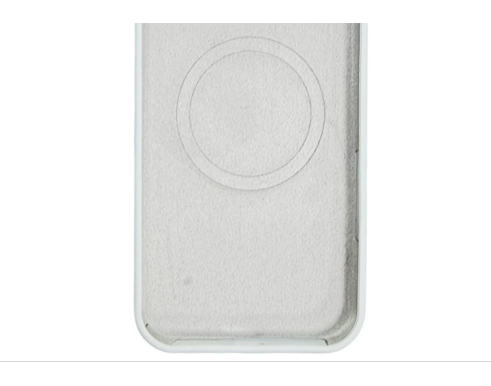 Чехол-силикон оригинал Full Soft Matte with MagSafe iPhone 15 Pro Max, белый