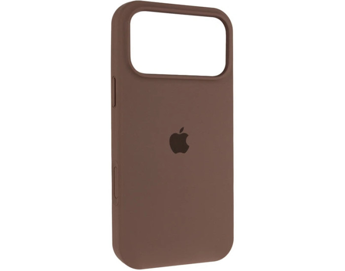 Чехол-силикон оригинал Full Soft Matte with MagSafe iPhone 17 Pro Max, коричневый