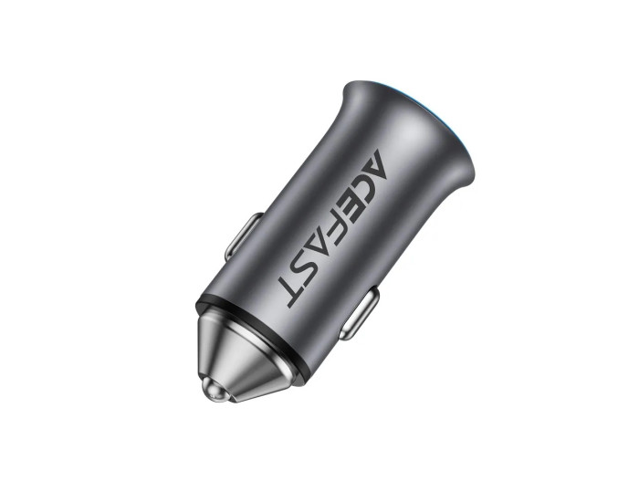 Автомобільне зарядний пристрій Acefast B16 (PD65W+QC3.0) total 95W (1USB-A/1C) Сіре