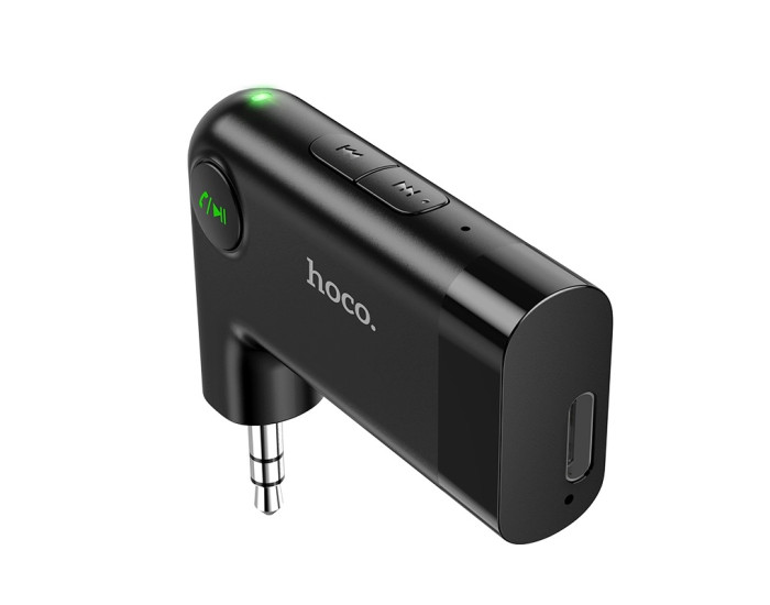 Бездротовий ресивер AUX Hoco E53 Dawn sound FM transmitter BT5.0 чорний