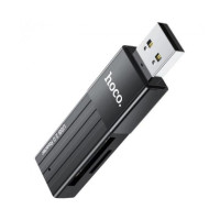 Адаптер Картрідер Hoco HB20 Mindful 2in1 USB2.0 Black