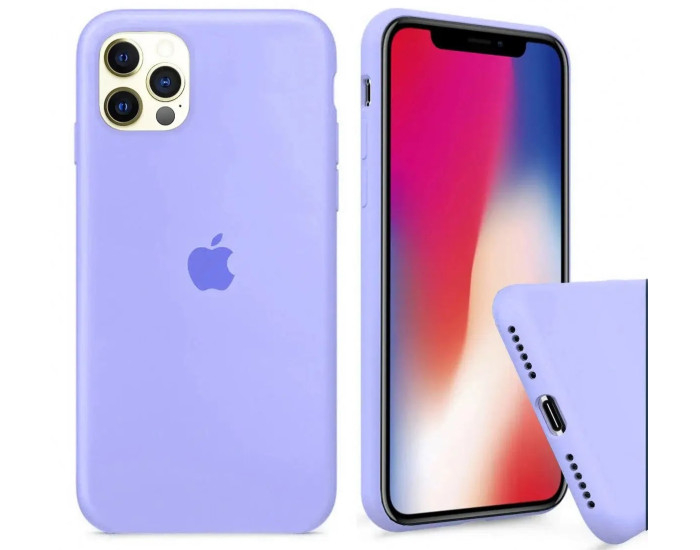 Чехол-силикон оригинал Full Cover Soft Matte iPhone 11 Pro Max, Lilac cream