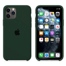 Чехол-силикон оригинал Soft Matte iPhone 11 Pro Max, Forest green