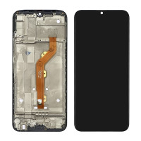 Дисплей с сенсорным экраном (модуль) Tecno Spark 4 KC2/KC8 /Camon 12 CC7 /Infinix Hot 8 X650, черный с рамкой