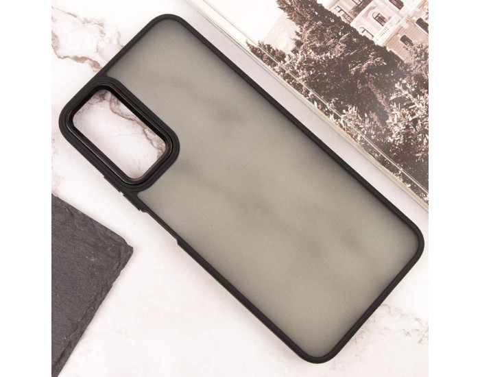 Чохол-силікон TPU+PC Lyon Frosted Motorola Edge 50 Fusion /G85, чорний