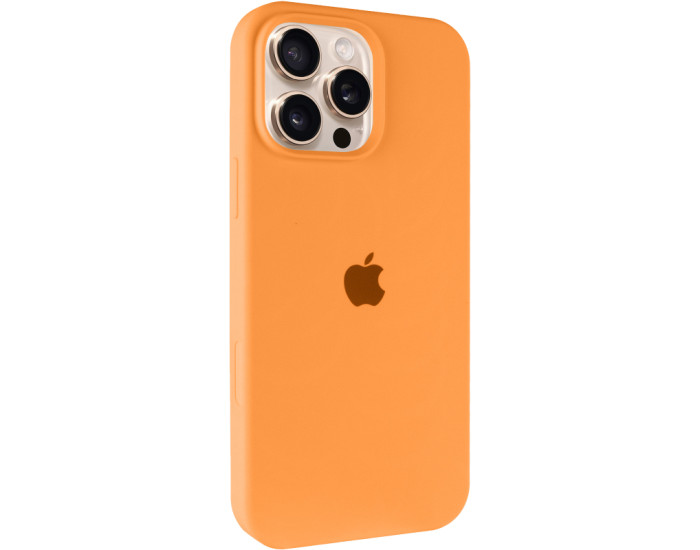 Чехол-силикон оригинал Full Soft Matte iPhone 16 Pro Max, оранжевый
