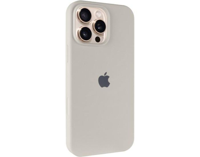 Чехол-силикон оригинал Full Soft Matte iPhone 16 Pro Max, античный белый