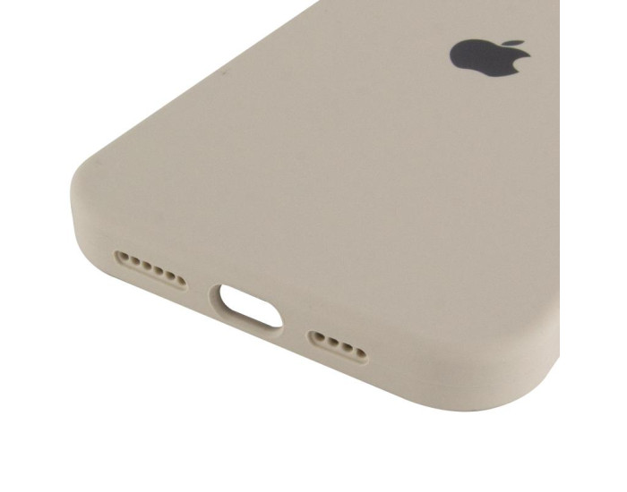 Чехол-силикон оригинал Full Soft Matte iPhone 16 Pro Max, античный белый