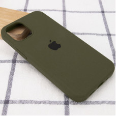 Чехол-силикон оригинал Case Full Protective iPhone 14 Plus, темно-оливковый