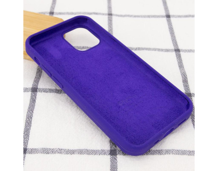 Чехол-силикон оригинал Full Soft Matte iPhone 13, ярко-фиолетовый