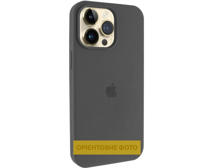 Чехол-силикон оригинал Full Soft Matte with MagSafe iPhone 16 Pro, темно-серый