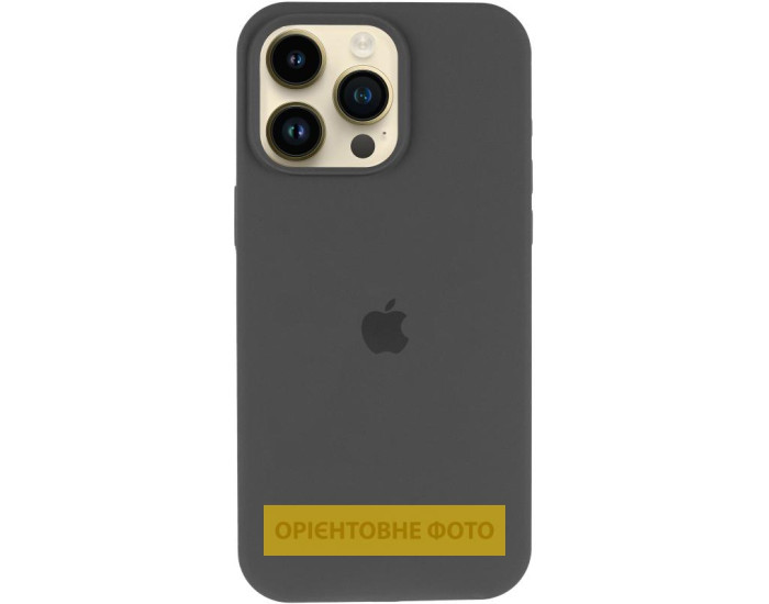 Чехол-силикон оригинал Full Soft Matte with MagSafe iPhone 16 Pro, темно-серый