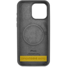 Чехол-силикон оригинал Full Soft Matte with MagSafe iPhone 16 Pro, темно-серый