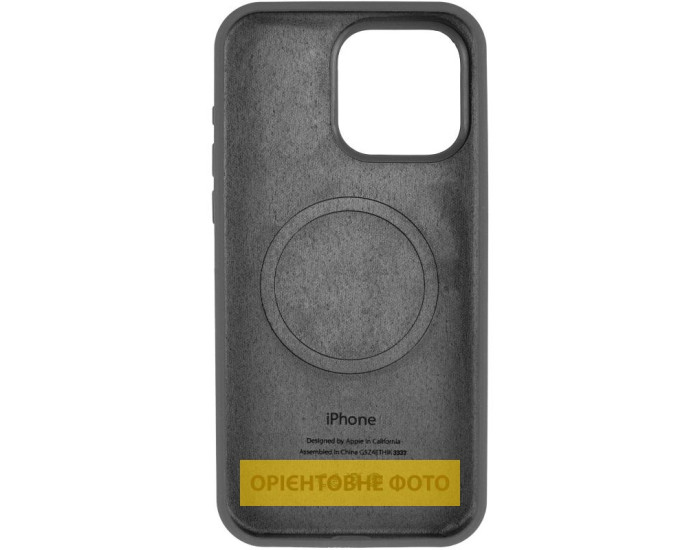 Чехол-силикон оригинал Full Soft Matte with MagSafe iPhone 16 Pro, темно-серый