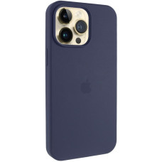 Чехол-силикон оригинал Full Soft Matte with MagSafe iPhone 14 Pro Max (Темно Синий / Midnight Blue)