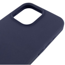 Чехол-силикон оригинал Full Soft Matte with MagSafe iPhone 14 Pro Max (Темно Синий / Midnight Blue)