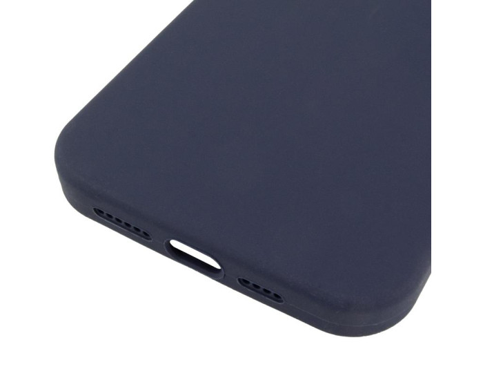 Чехол-силикон оригинал Full Soft Matte with MagSafe iPhone 14 Pro Max (Темно Синий / Midnight Blue)