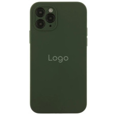 Чехол-силикон оригинал Square Cover Soft Matte Full Camera iPhone 11 Pro Max, Dark green