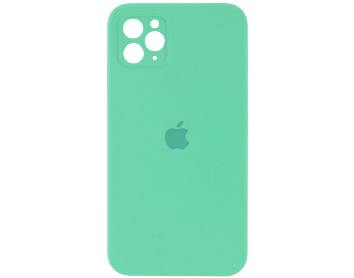 Чехол-силикон оригинал Square Cover Soft Matte Full Camera iPhone 11 Pro Max, Spearmint