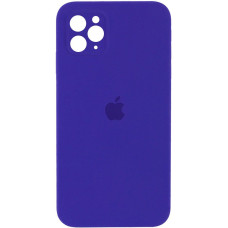 Чехол-силикон оригинал Square Cover Soft Matte Full Camera iPhone 11 Pro Max, Ultra violet