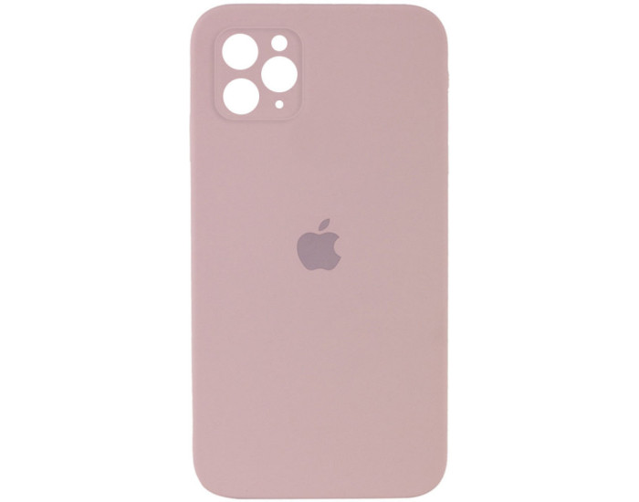 Чехол-силикон оригинал Square Cover Soft Matte Full Camera iPhone 11 Pro Max, Pink sand