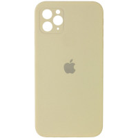 Чехол-силикон оригинал Square Cover Soft Matte Full Camera iPhone 11 Pro Max, Mellow yellow