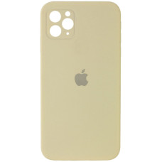 Чехол-силикон оригинал Square Cover Soft Matte Full Camera iPhone 11 Pro Max, Mellow yellow