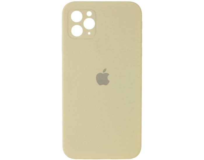Чехол-силикон оригинал Square Cover Soft Matte Full Camera iPhone 11 Pro Max, Mellow yellow