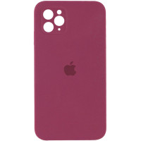 Чехол-силикон оригинал Square Cover Soft Matte Full Camera iPhone 11 Pro Max, Marsala