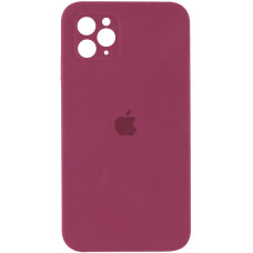 Чехол-силикон оригинал Square Cover Soft Matte Full Camera iPhone 11 Pro Max, Marsala