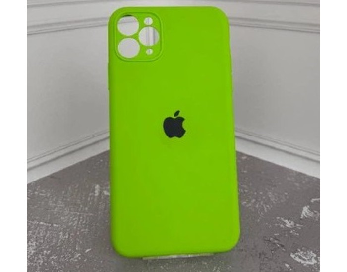 Чехол-силикон оригинал Soft Matte Full Camera iPhone 11 Pro Max, Party green