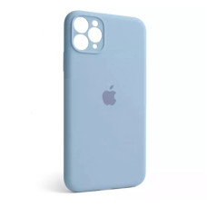 Чехол-силикон оригинал Soft Case Glass iPhone 11 Pro Max, Lite blue