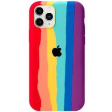 Чехол-силикон оригинал Colorfull Full Cover Soft Matte iPhone 11 Pro Max, Rainbow