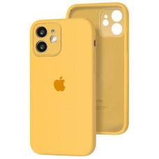 Чехол-силикон оригинал Full Camera Soft Matte iPhone 12 Mini, Yellow