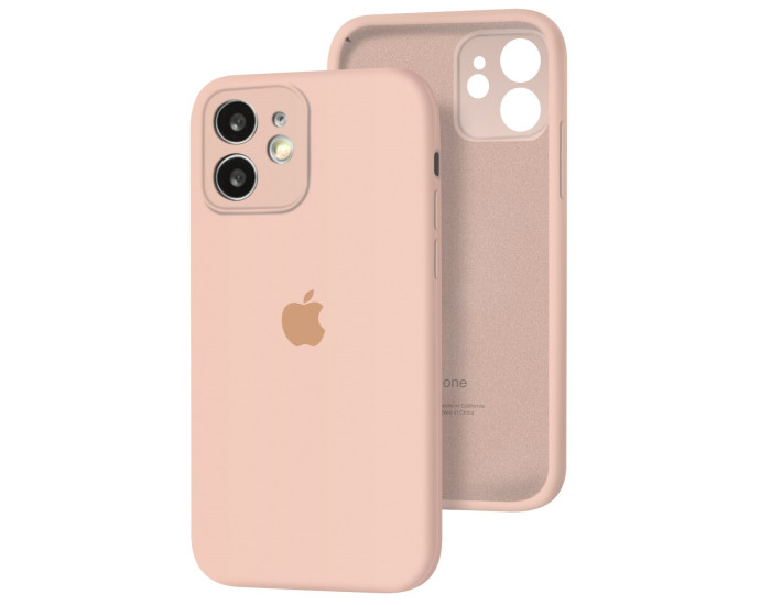 Чехол-силикон оригинал Full Camera Soft Matte iPhone 12 Mini, Pink sand