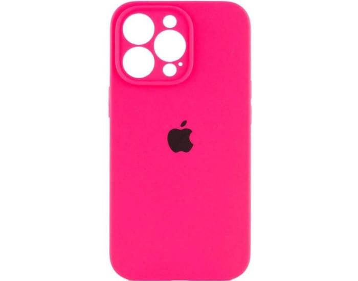 Чохол-силікон оригінал Full Camera Soft Matte iPhone 12 Pro Max, Hot pink