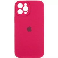 Чехол-силикон оригинал Full Camera Soft Matte iPhone 12 Pro Max, Rose red