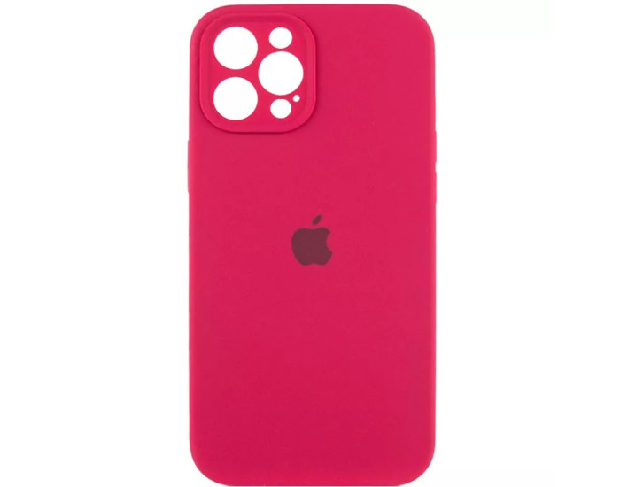 Чехол-силикон оригинал Full Camera Soft Matte iPhone 12 Pro Max, Rose red