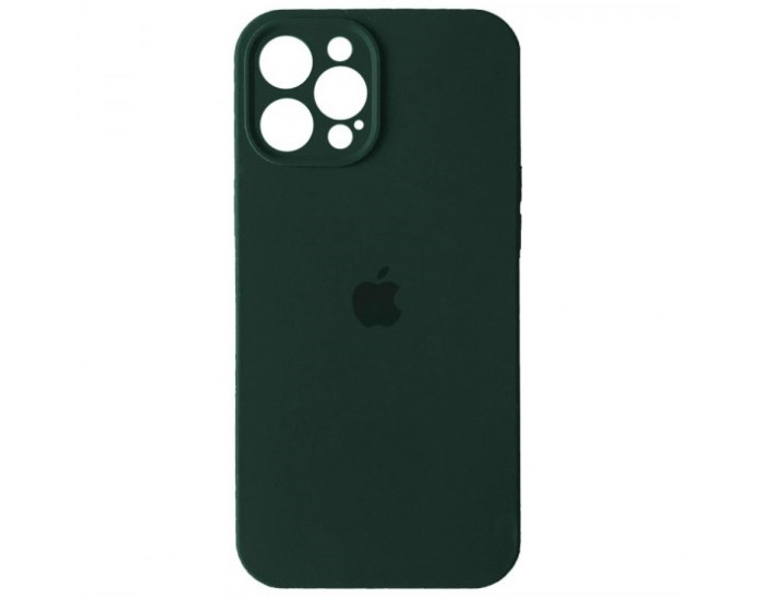 Чехол-силикон оригинал Full Camera Soft Matte iPhone 12 Pro Max, Pine green