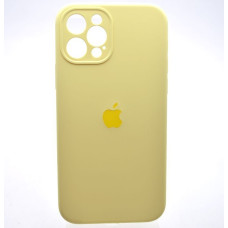 Чехол-силикон оригинал Full Camera Soft Matte iPhone 12 Pro Max, Mellow yellow