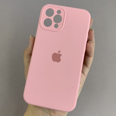 Чехол-силикон оригинал Full Camera Soft Matte iPhone 12 Pro Max, Light pink