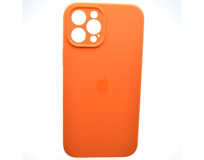 Чехол-силикон оригинал Full Camera Soft Matte iPhone 12 Pro Max, Kumquat
