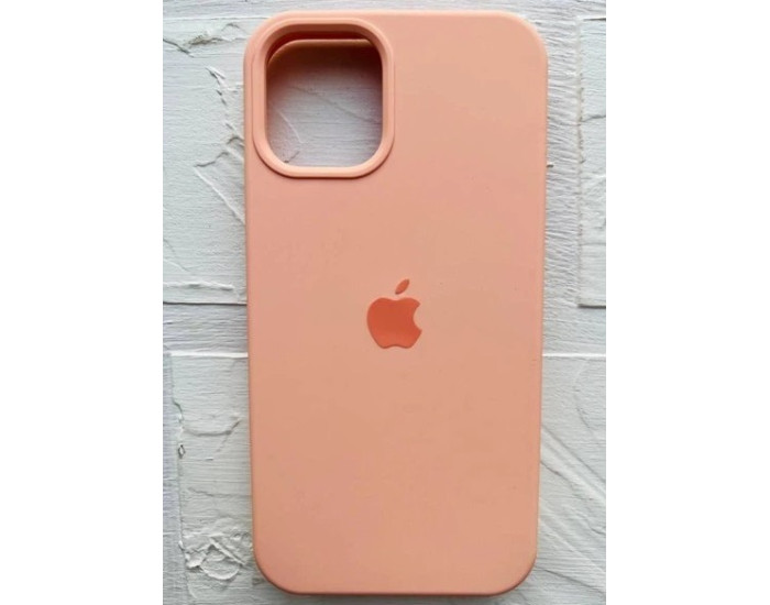 Чехол-силикон оригинал Full Soft Matte iPhone 12 Pro Max, Peach