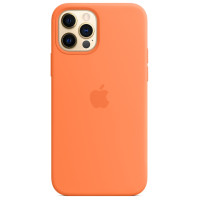 Чехол-силикон оригинал 100% Full Soft Matte iPhone 12 Pro Max, Kumquat