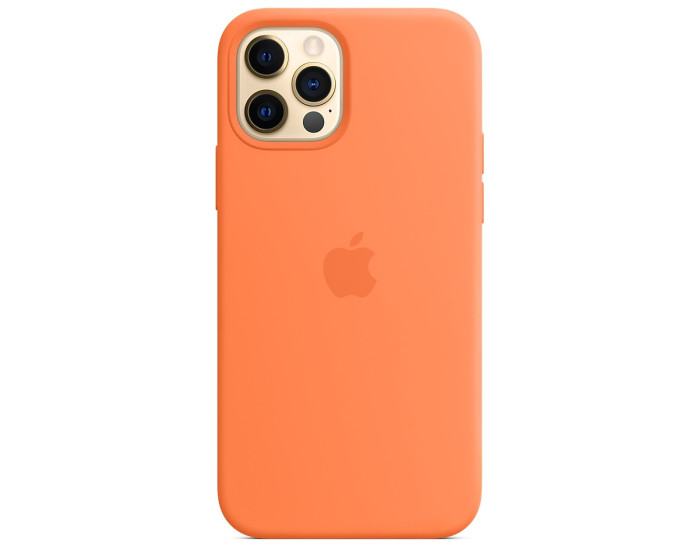 Чехол-силикон оригинал 100% Full Soft Matte iPhone 12 Pro Max, Kumquat
