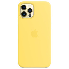 Чехол-силикон оригинал Full Soft Matte iPhone 12 Pro Max, Canary yellow